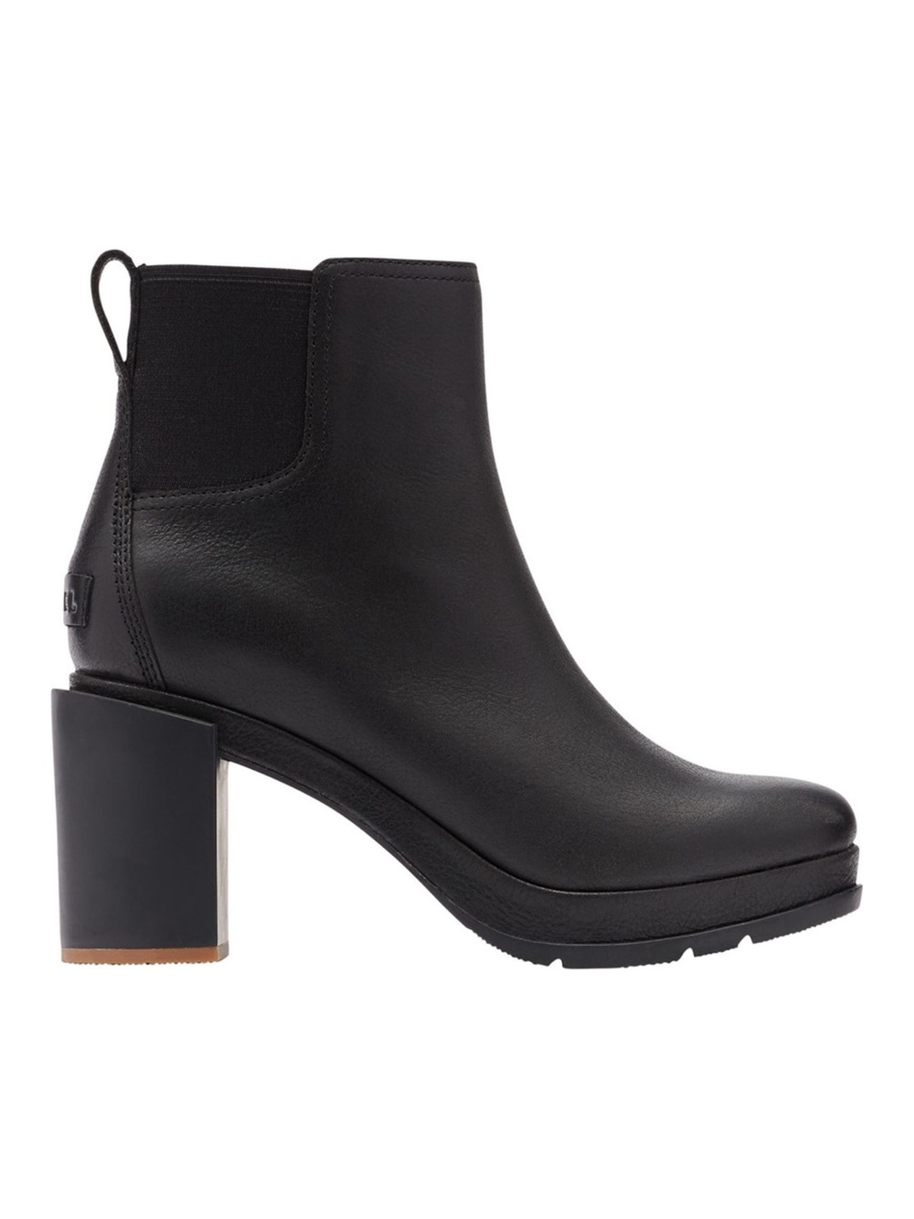 $200 Sorel Blake Waterproof Black Leather Platform Chelsea Ankle Boots Size 5